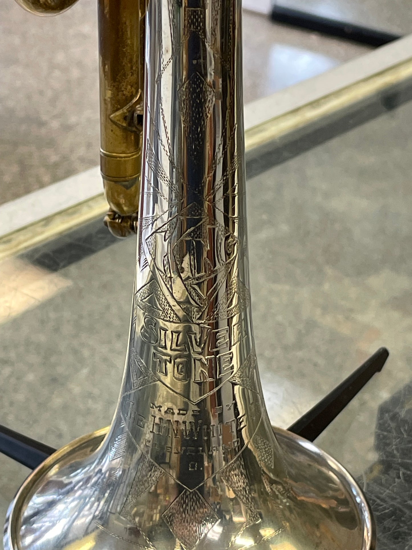 Pre-Owned H.N. White King SilverTone Cornet