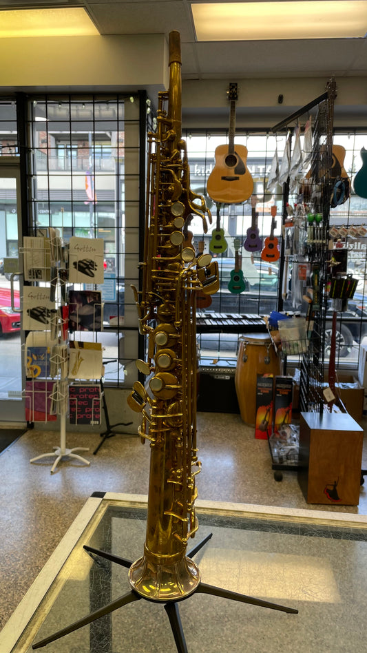 Pre-Owned Borgani OBS Straight Soprano Saxophone - Unlacquered