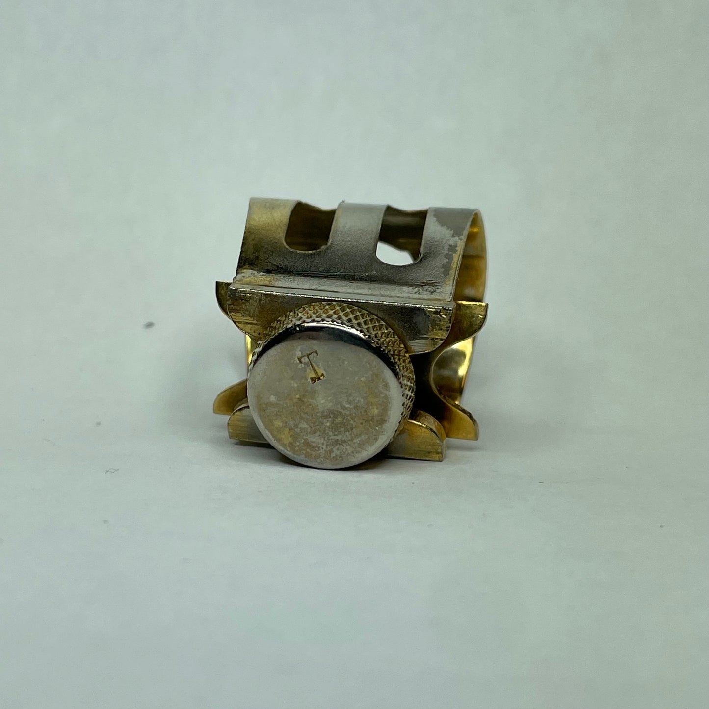 Pre-Owned Otto Link Ligature Metal Alto - Late 60s