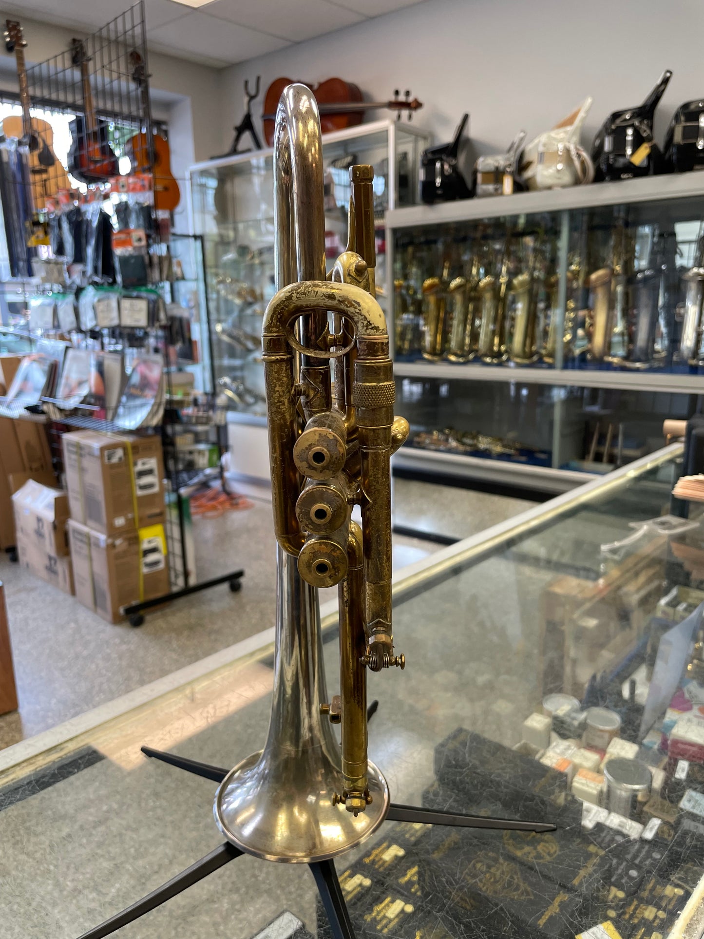 Pre-Owned H.N. White King SilverTone Cornet