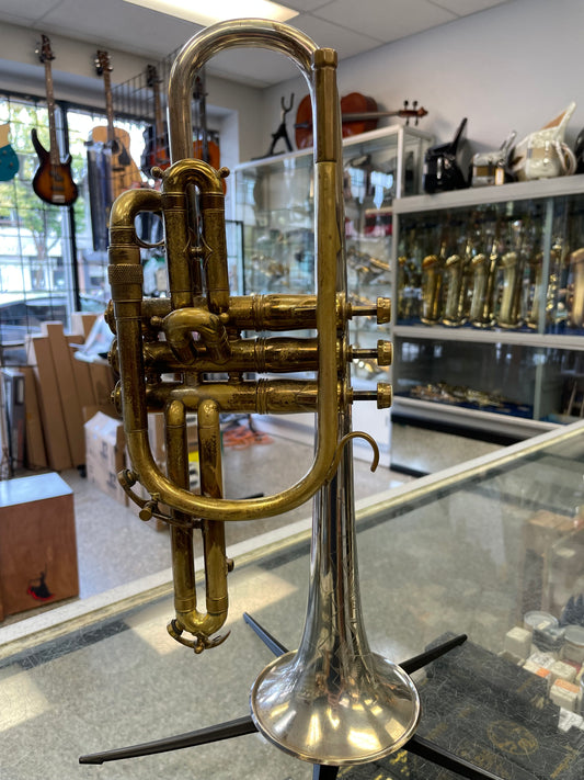 Pre-Owned H.N. White King SilverTone Cornet