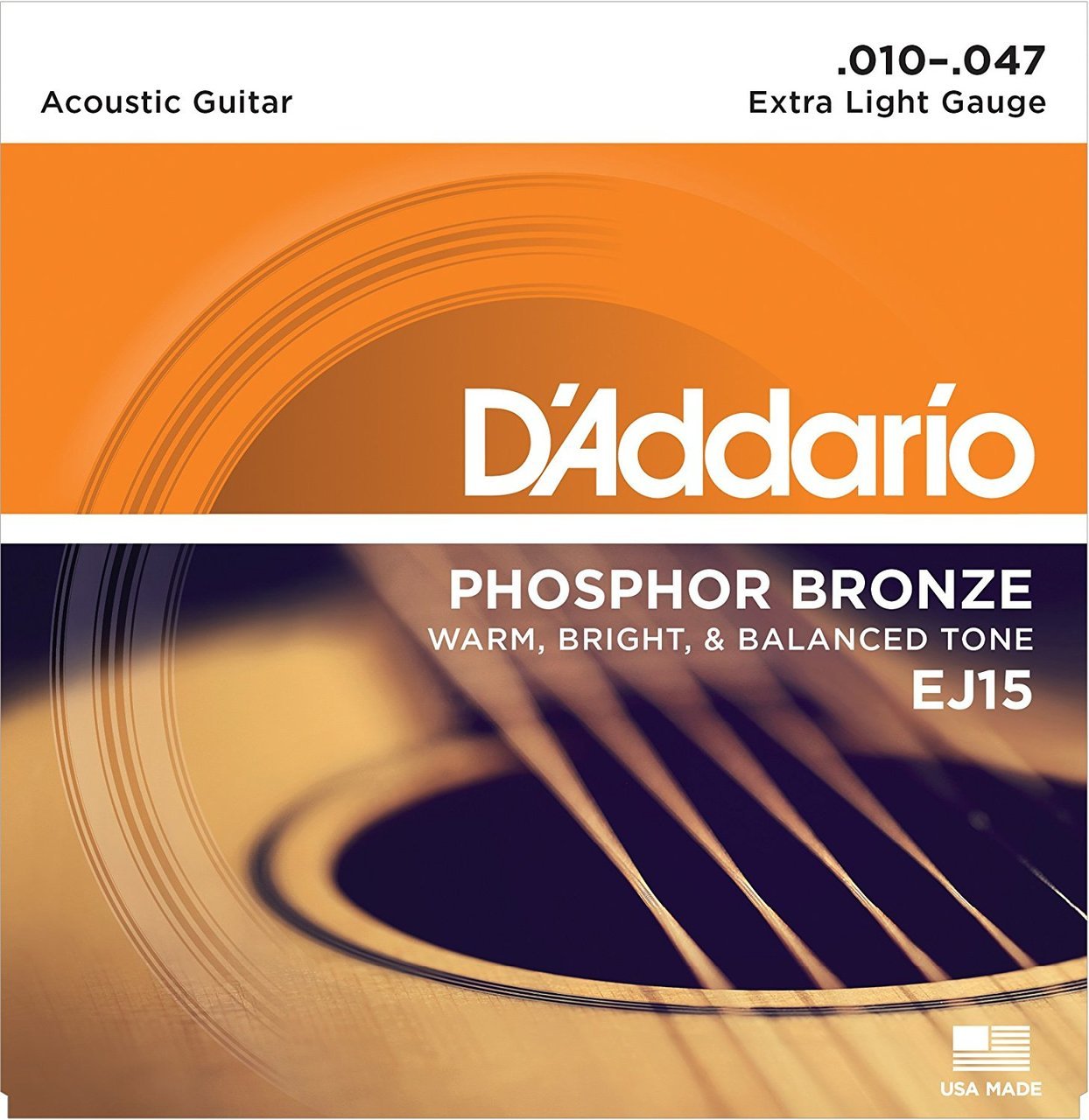 D'Addario Acoustic Guitar Strings - Phosphor Bronze