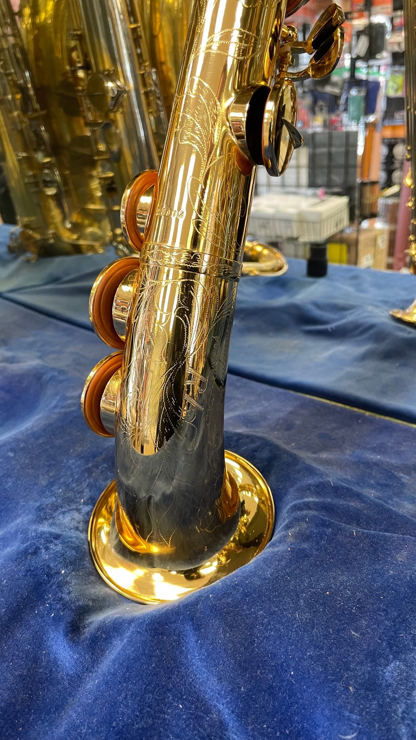 Pre-Owned Rampone & Cazzani Saxello R1 Soprano Saxophone - Gold Plated