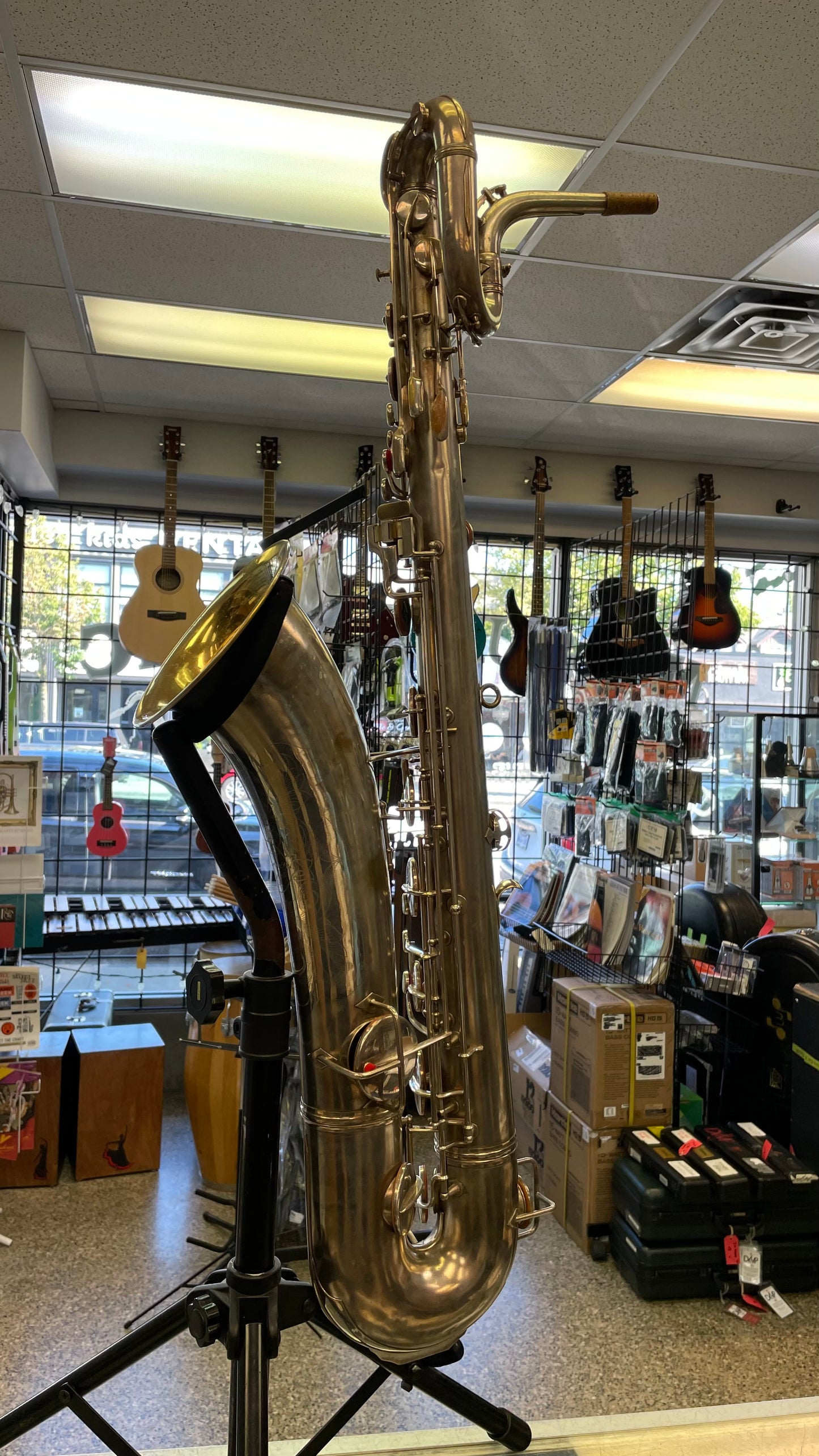 Vintage 1928 Conn New Wonder II Baritone Saxophone