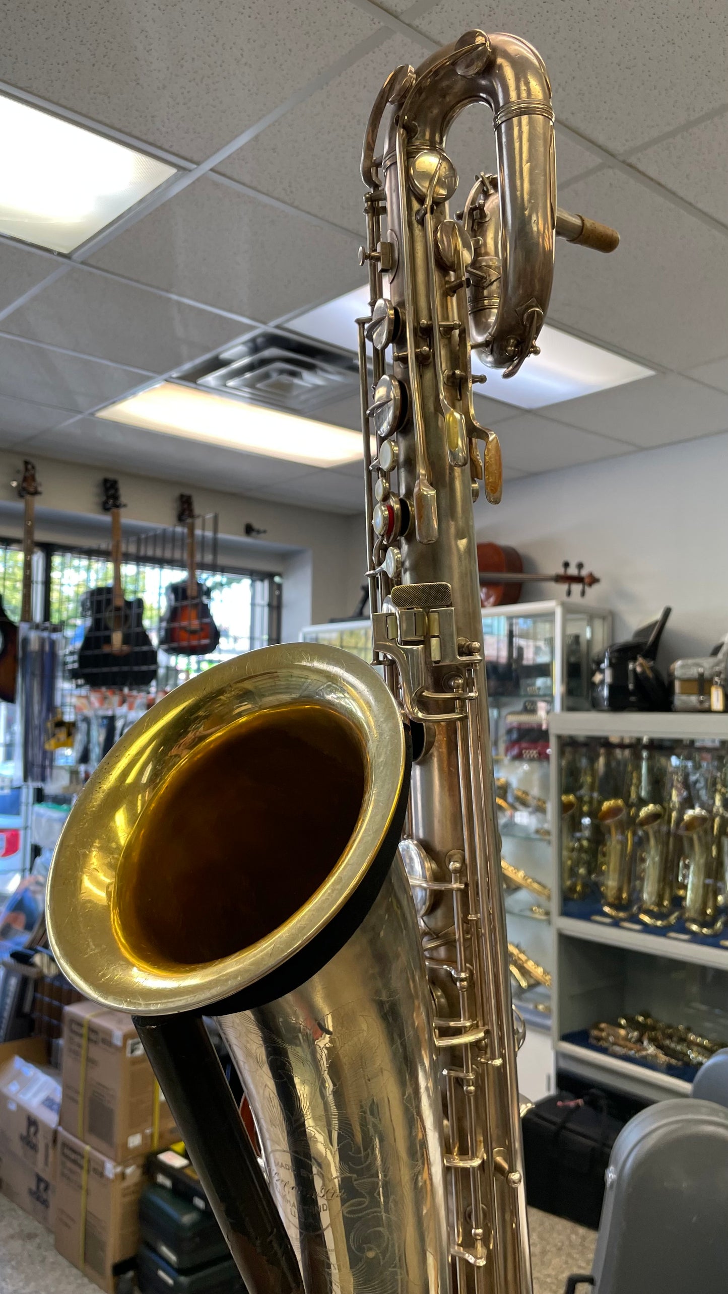 Vintage 1928 Conn New Wonder II Baritone Saxophone