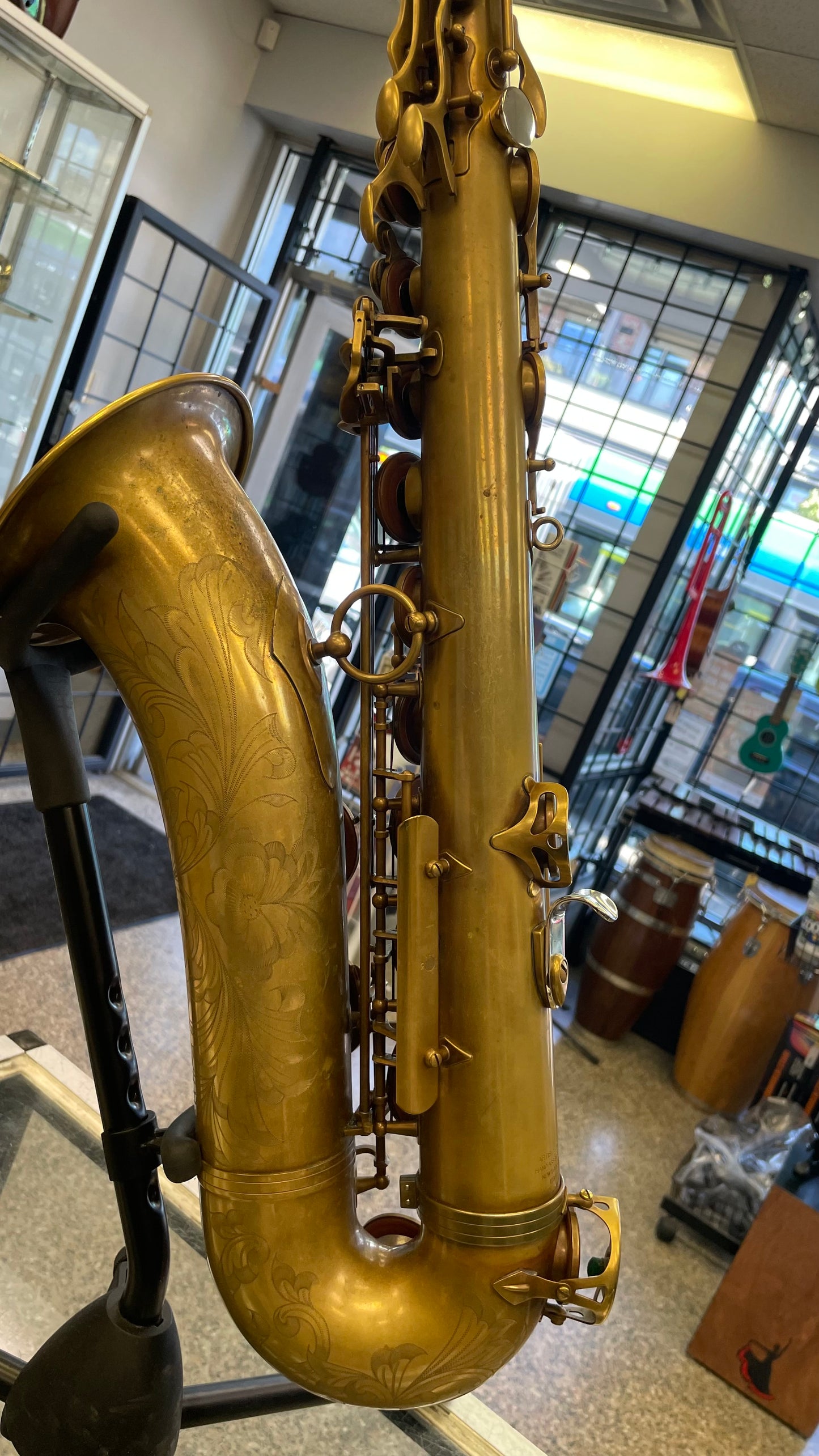Pre-Owned JL Woodwinds Artist Edition New York Signature Tenor Saxophone - Unlacquered