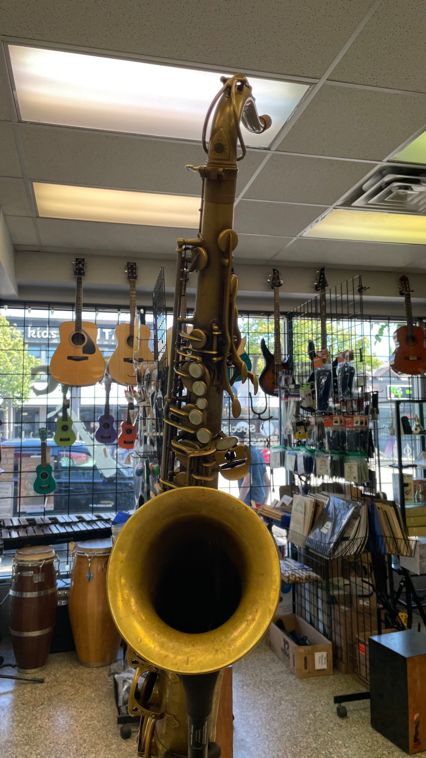 Pre-Owned JL Woodwinds Artist Edition New York Signature Tenor Saxophone - Unlacquered