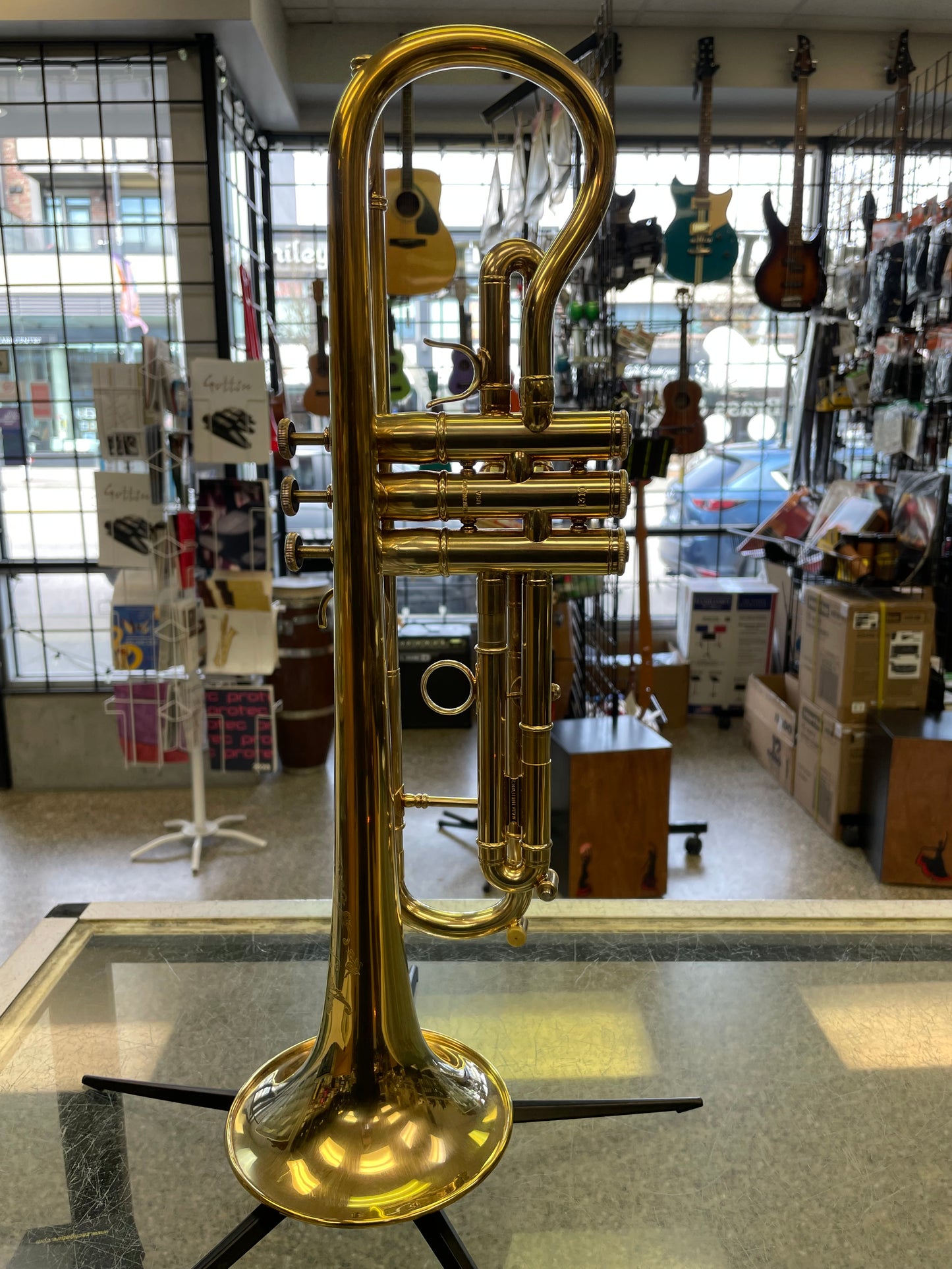 Pre-Owned Marcinkiewicz Rembrandt Four-X Trumpet - Gold-Plated