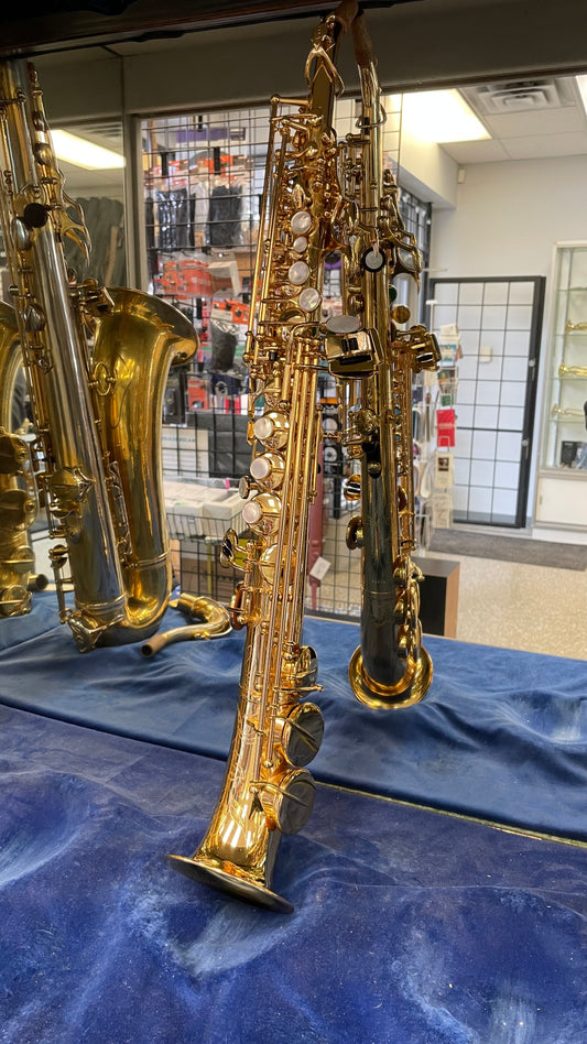 Pre-Owned Rampone & Cazzani Saxello R1 Soprano Saxophone - Gold Plated