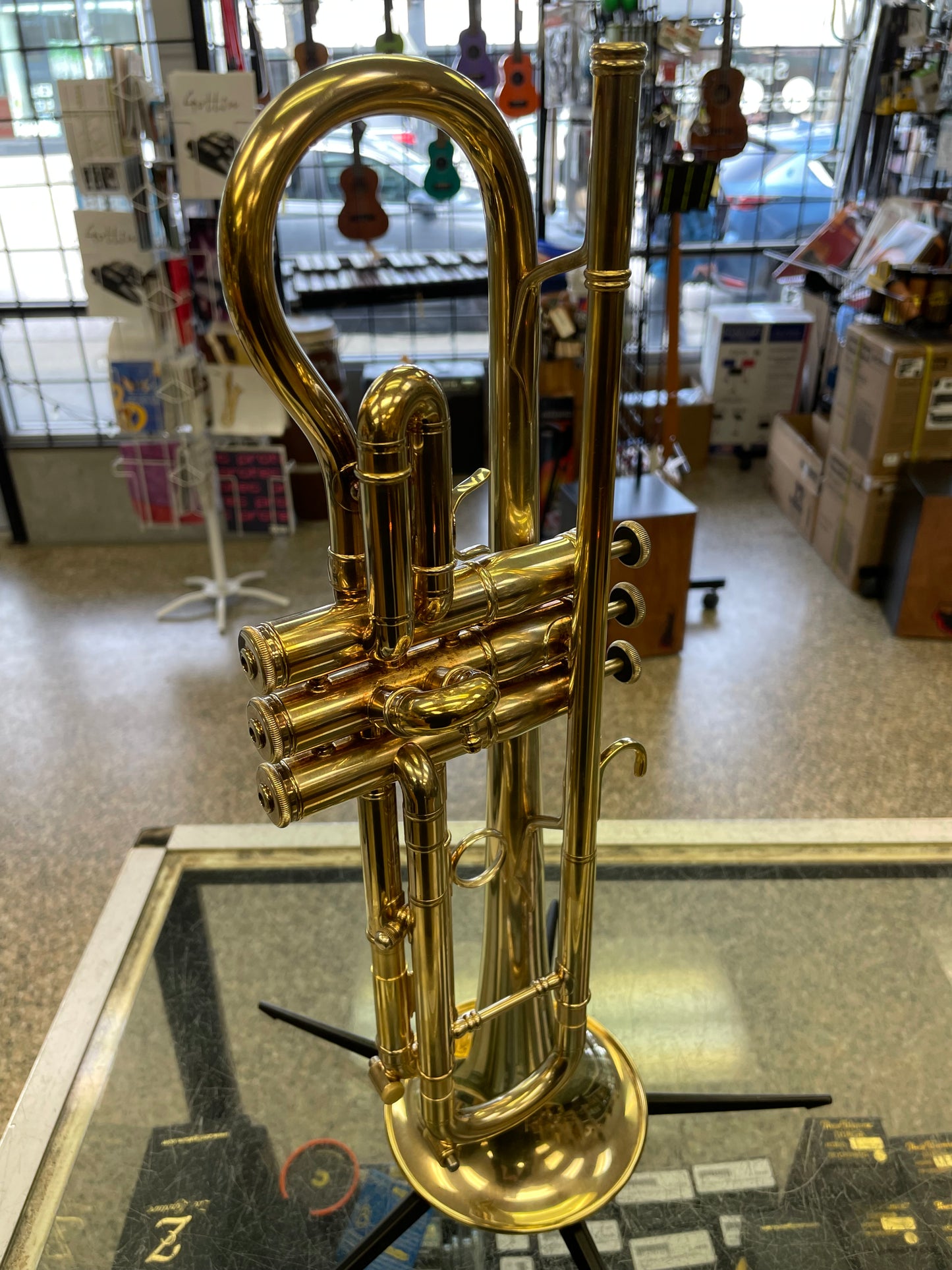Pre-Owned Marcinkiewicz Rembrandt Four-X Trumpet - Gold-Plated