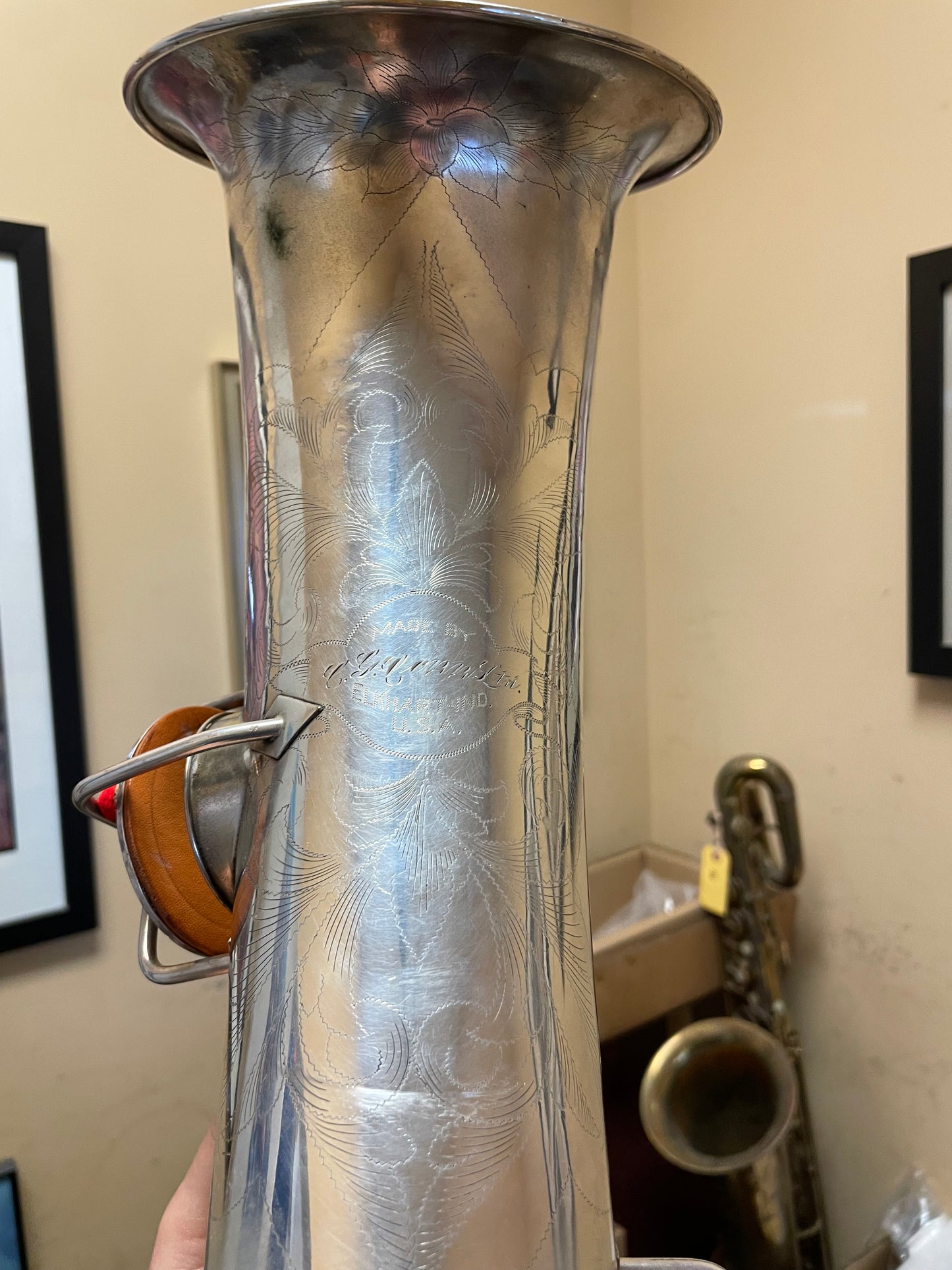 Vintage 1928 Conn New Wonder II Baritone Saxophone