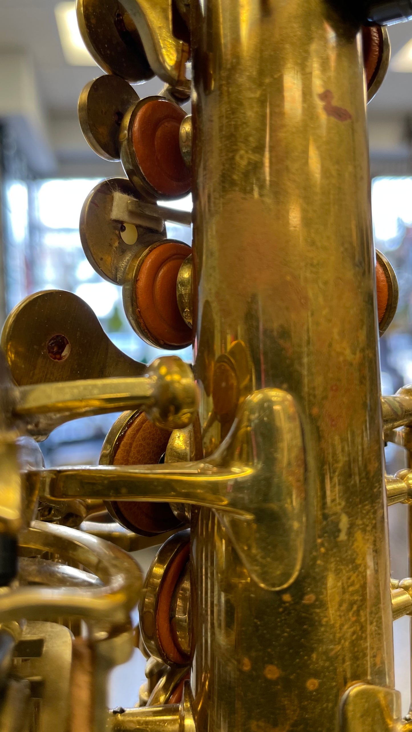 Pre-Owned Borgani OBS Straight Soprano Saxophone - Unlacquered