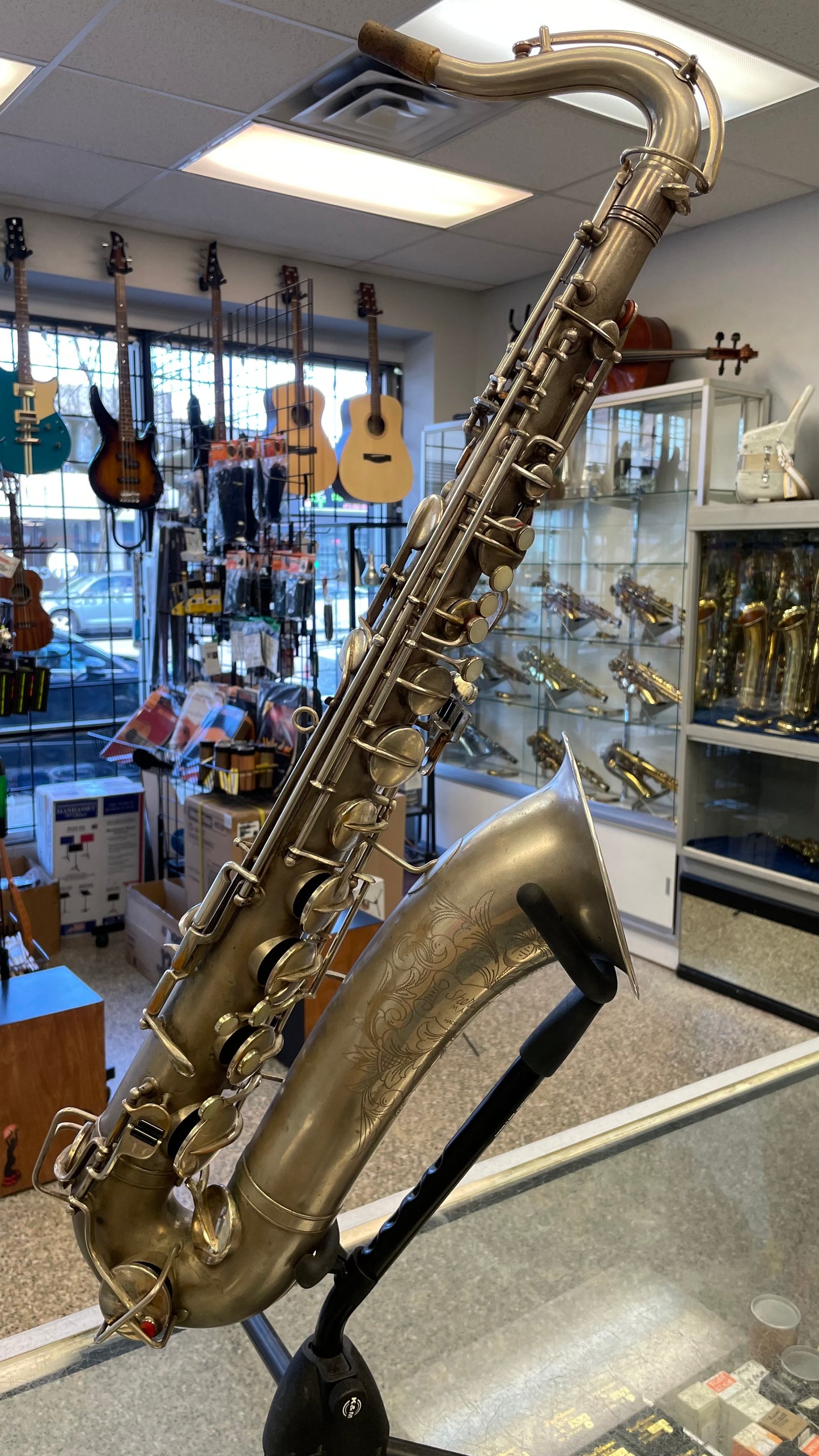 Pre-Owned Sherwood Conn Stencil Tenor Saxophone