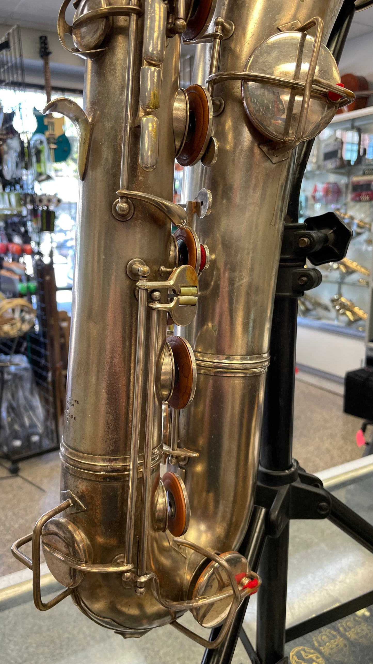 Vintage 1928 Conn New Wonder II Baritone Saxophone