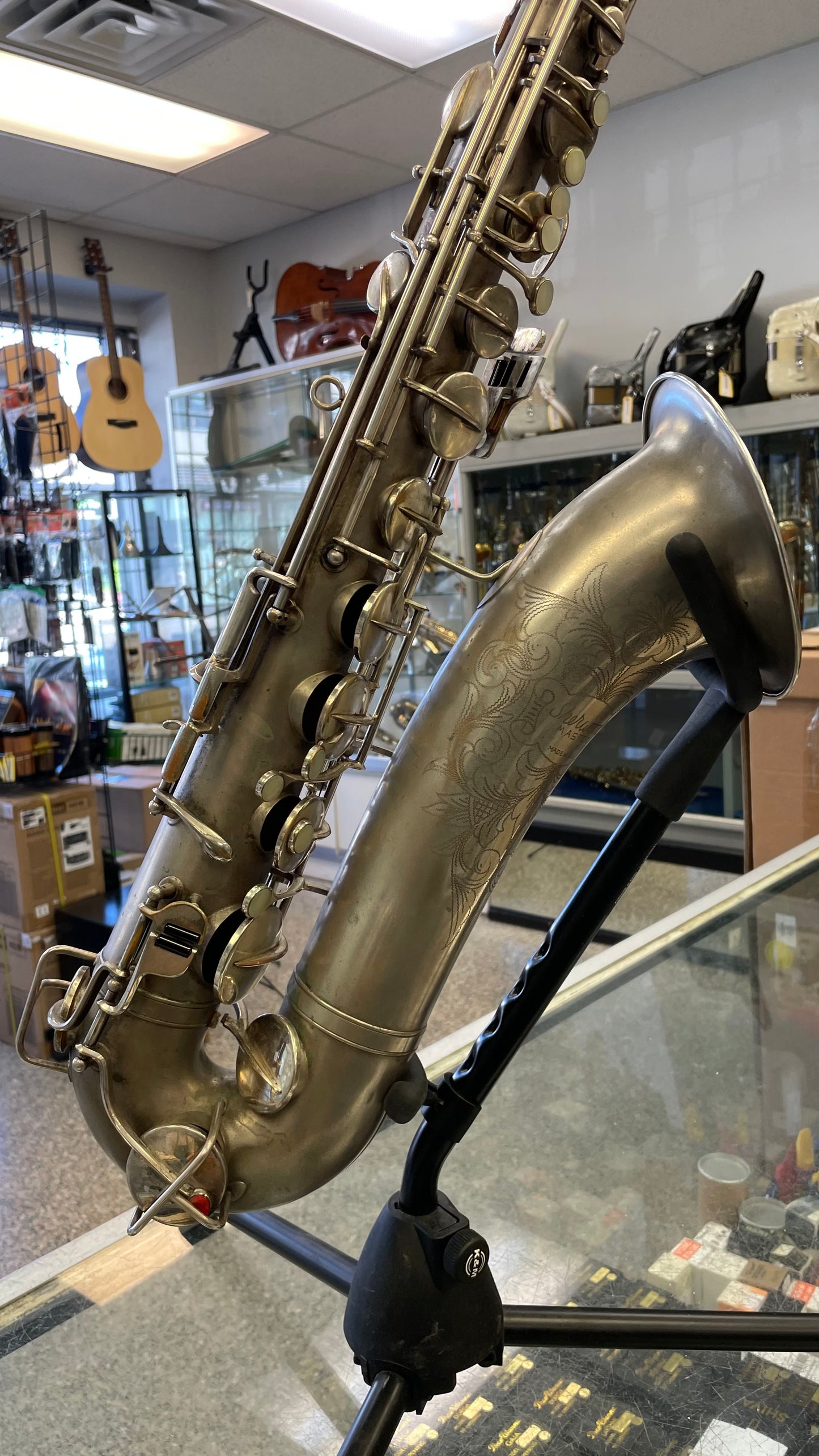 Pre-Owned Sherwood Conn Stencil Tenor Saxophone
