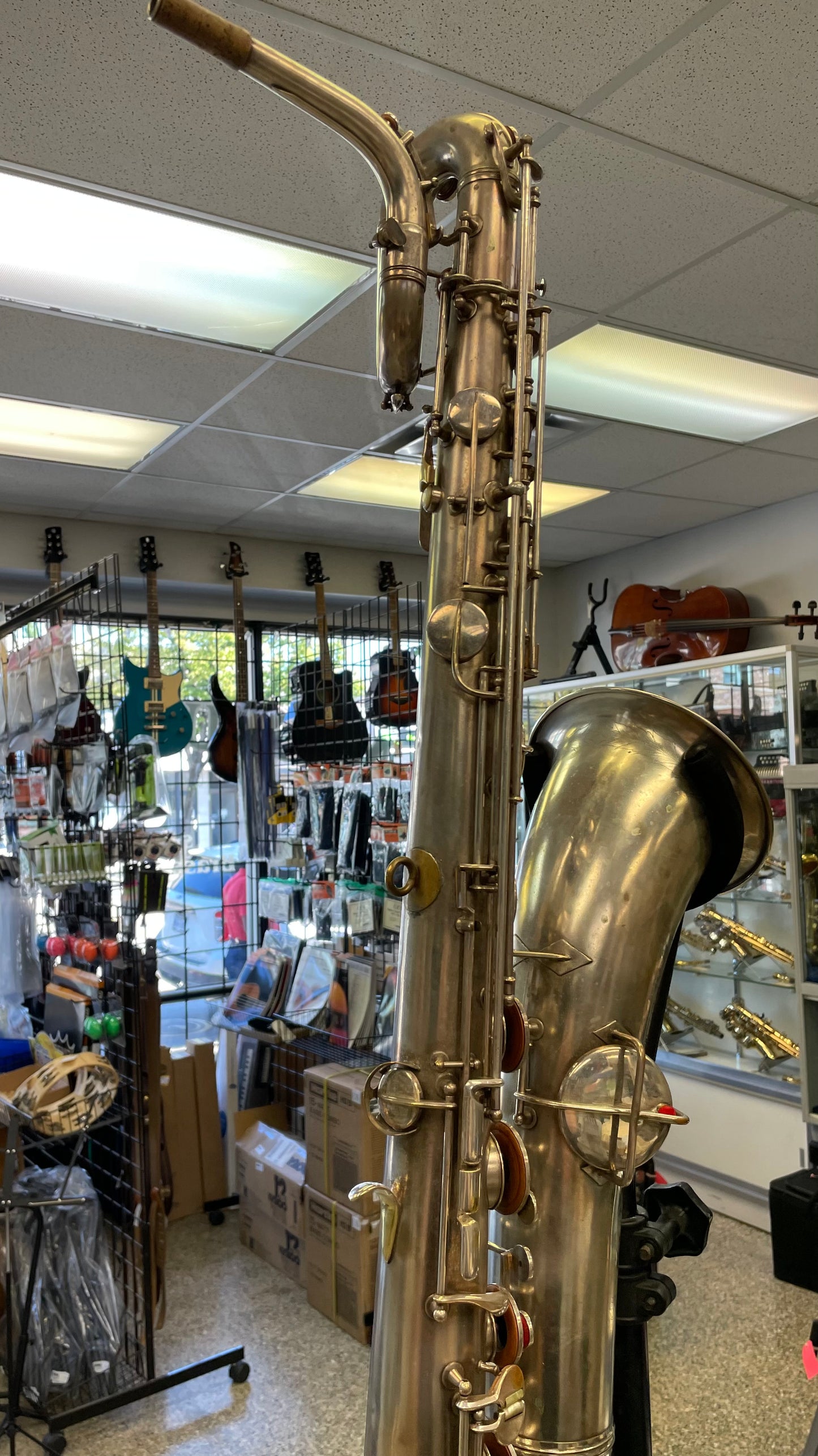 Vintage 1928 Conn New Wonder II Baritone Saxophone