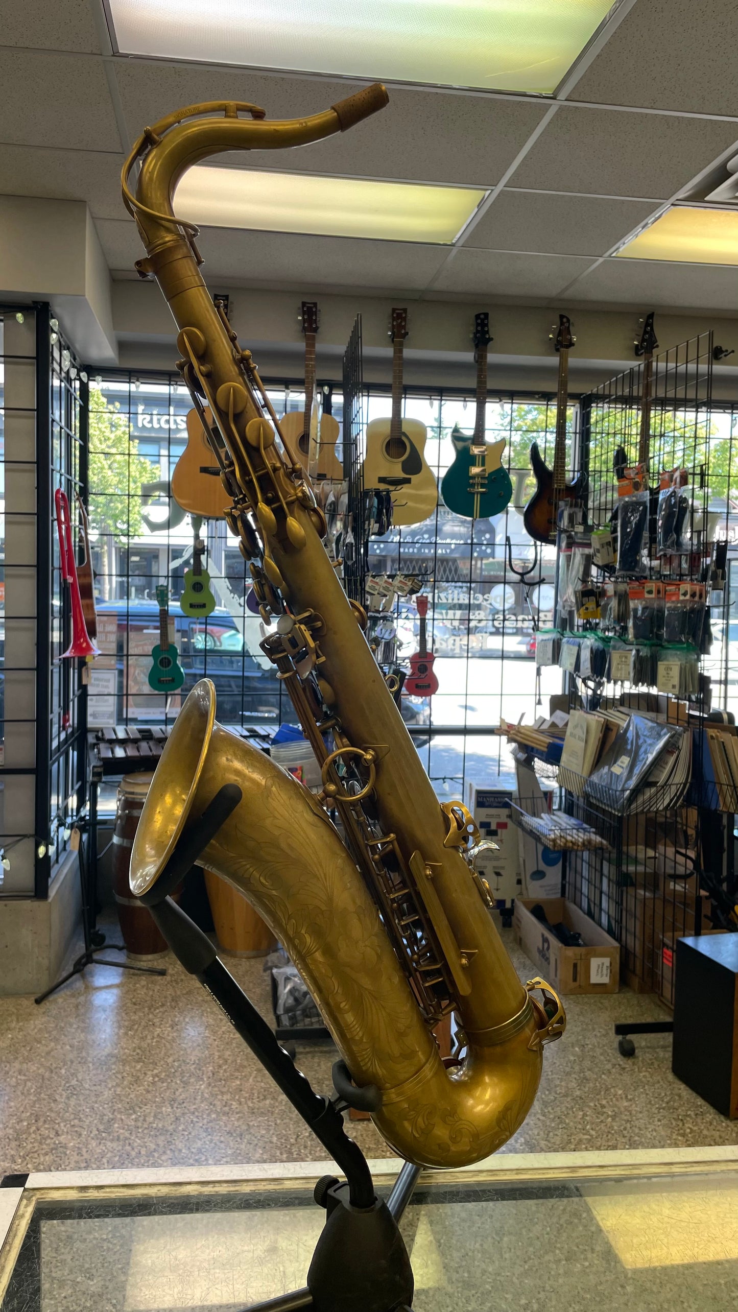 Pre-Owned JL Woodwinds Artist Edition New York Signature Tenor Saxophone - Unlacquered