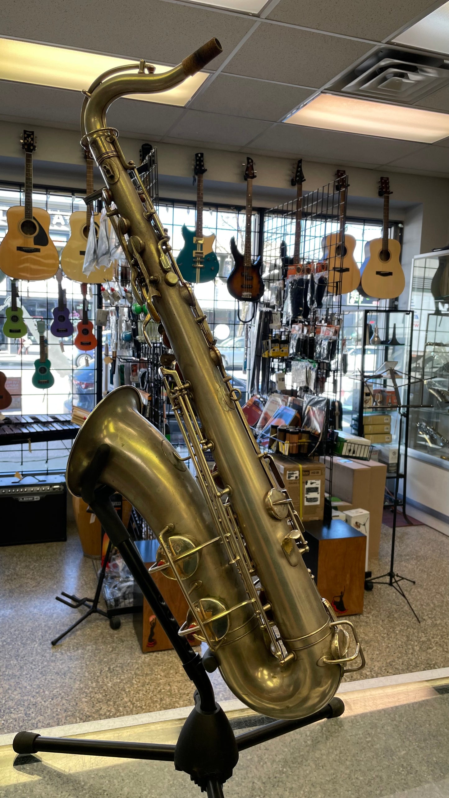 Pre-Owned Sherwood Conn Stencil Tenor Saxophone