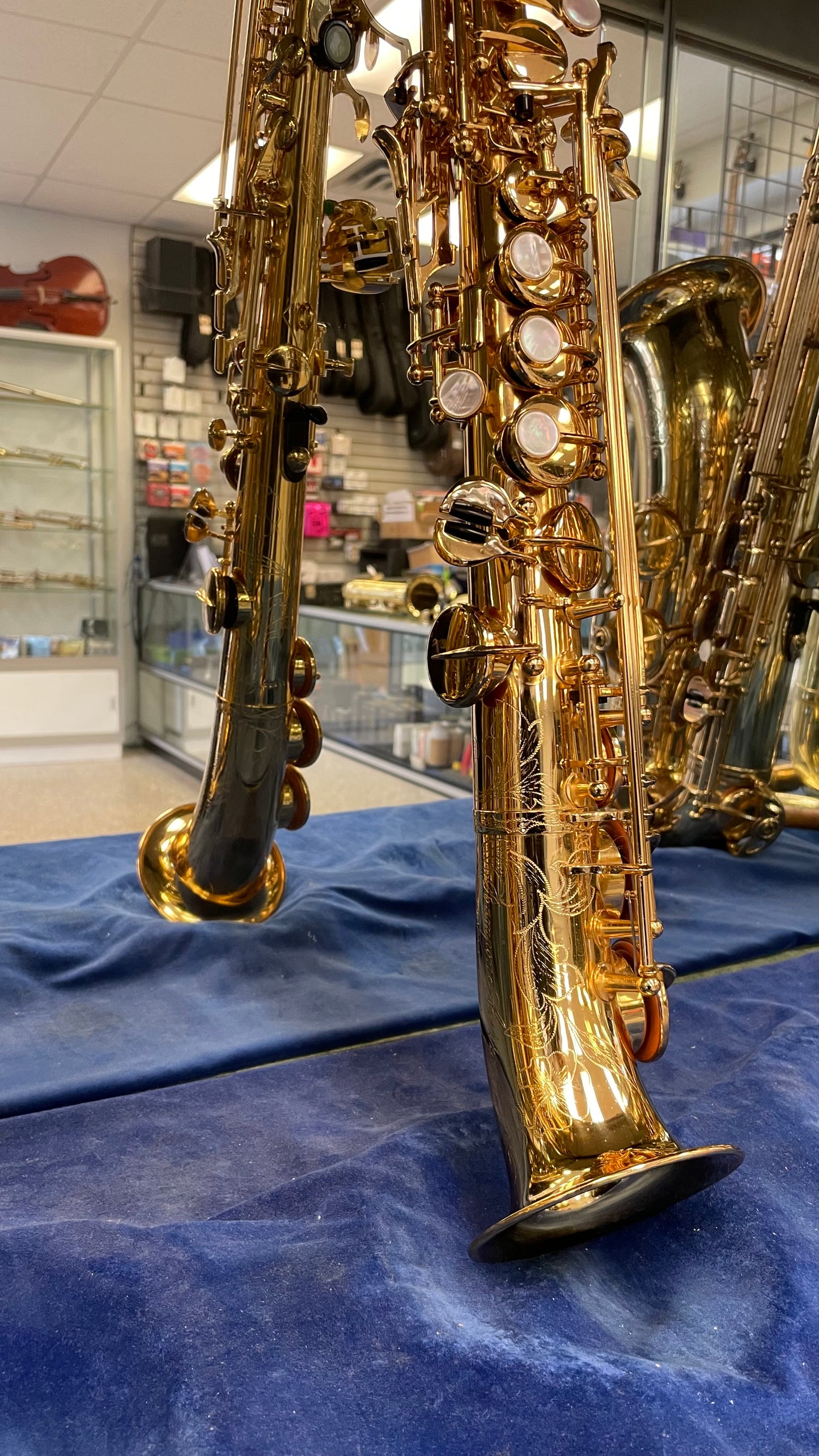 Pre-Owned Rampone & Cazzani Saxello R1 Soprano Saxophone - Gold Plated