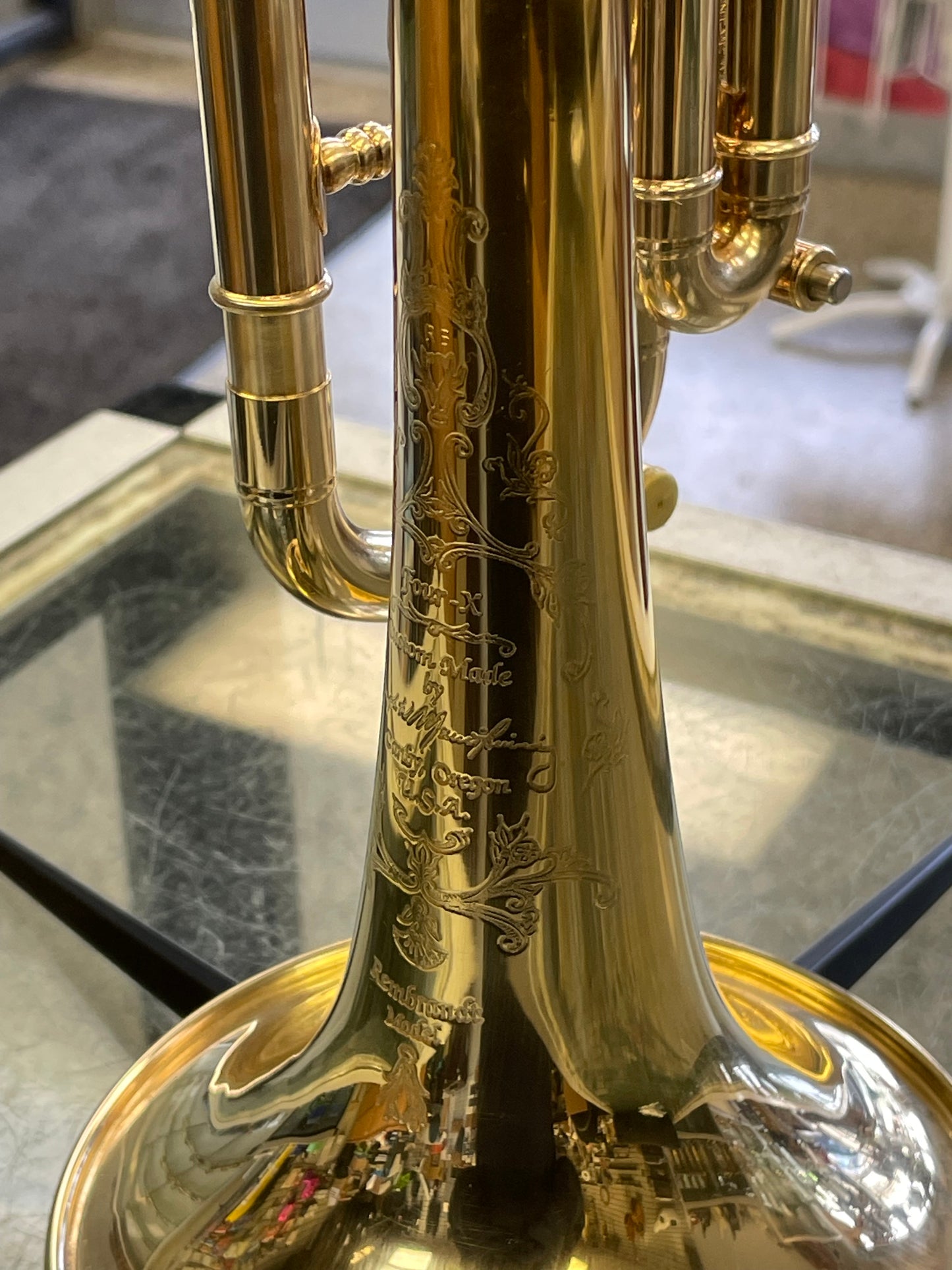 Pre-Owned Marcinkiewicz Rembrandt Four-X Trumpet - Gold-Plated