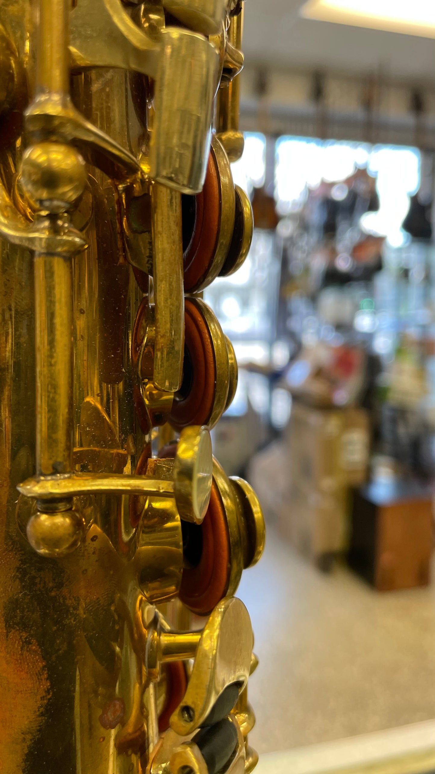 Pre-Owned Borgani OBS Straight Soprano Saxophone - Unlacquered