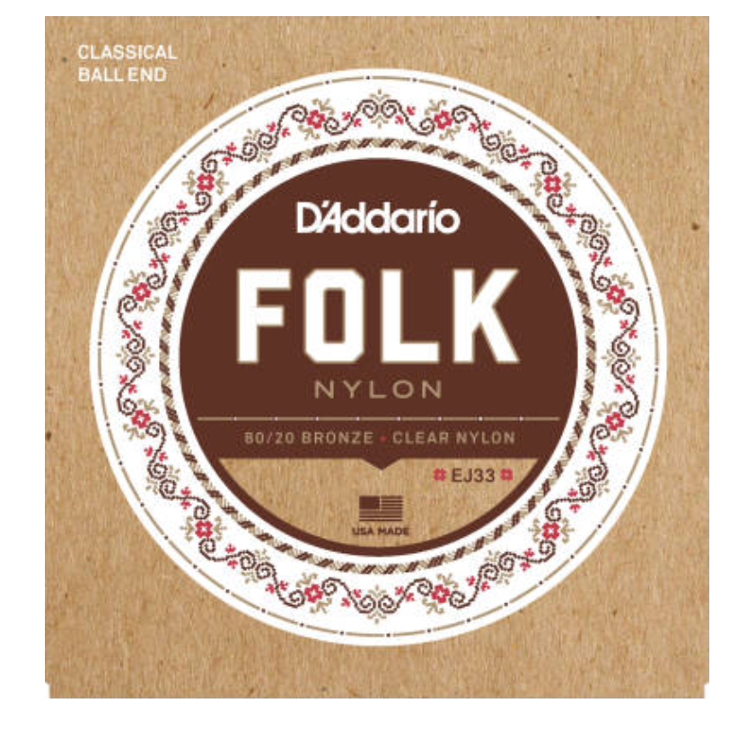 D'Addario Classical Guitar Strings - Folk 80/20 Bronze