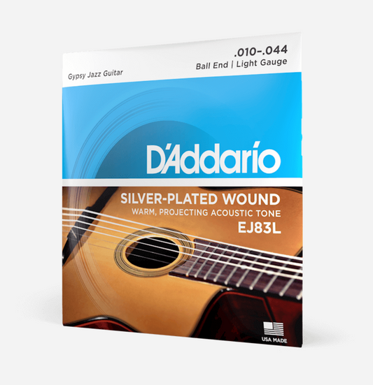 D'Addario Acoustic Guitar Strings - Silver-Plated Wound